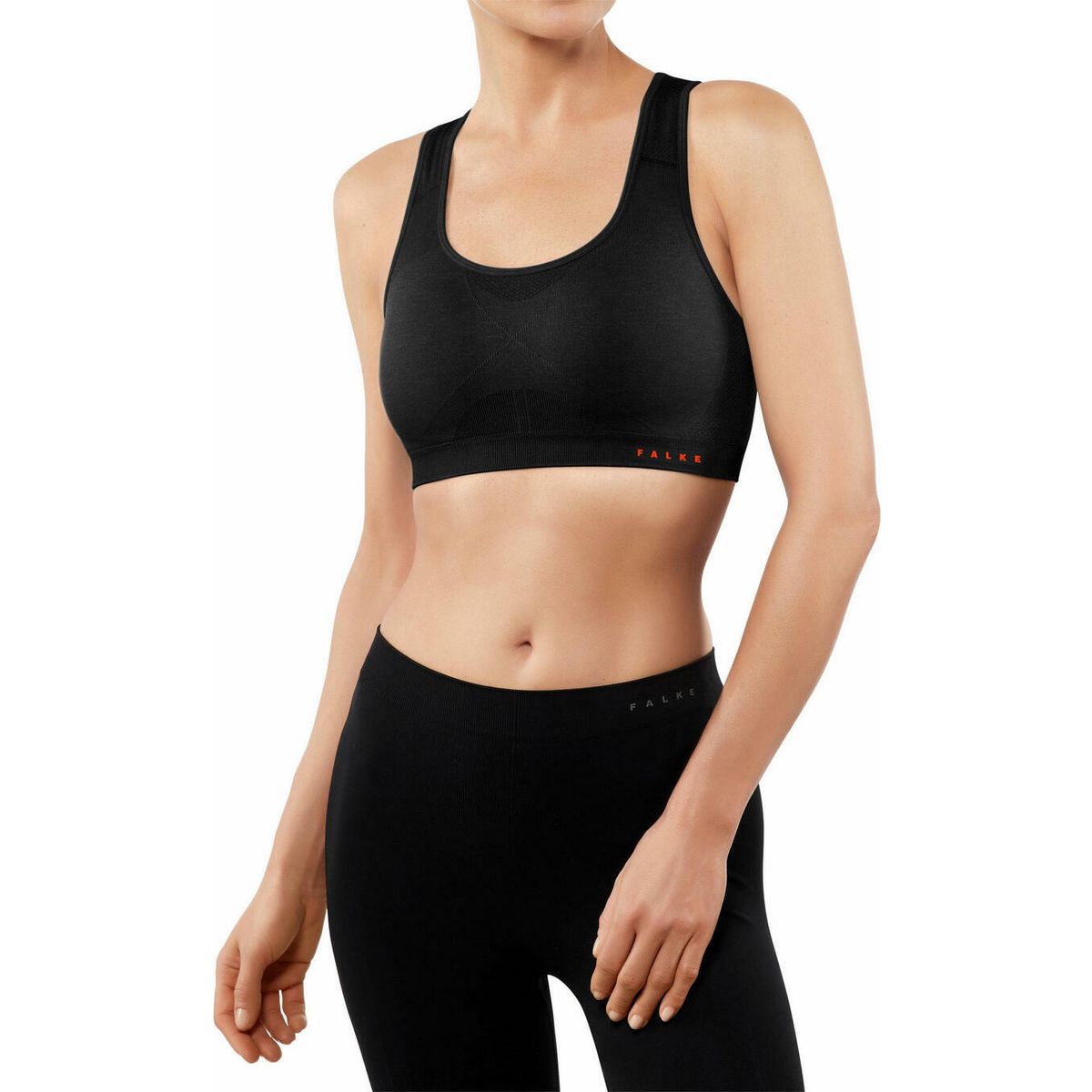 Falke Madison Low Support Damen Sport-bh black (3000) (3000) L 37465-3000-L