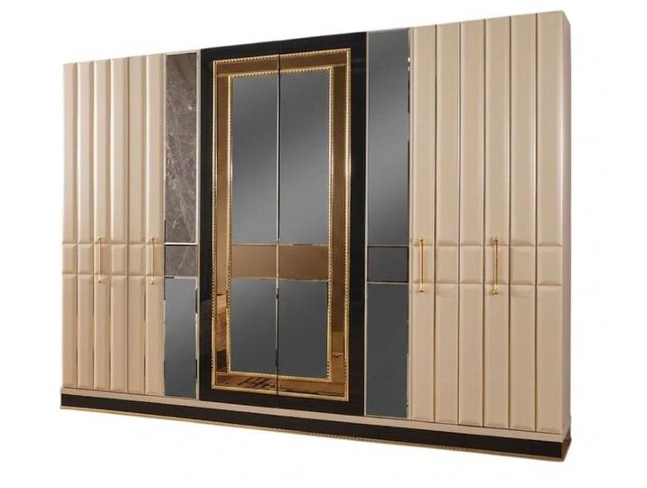 JVmoebel Kleiderschrank Kleiderschrank Beige Moderner Stil Minimalistisch Elegant Schlicht Made in Europa