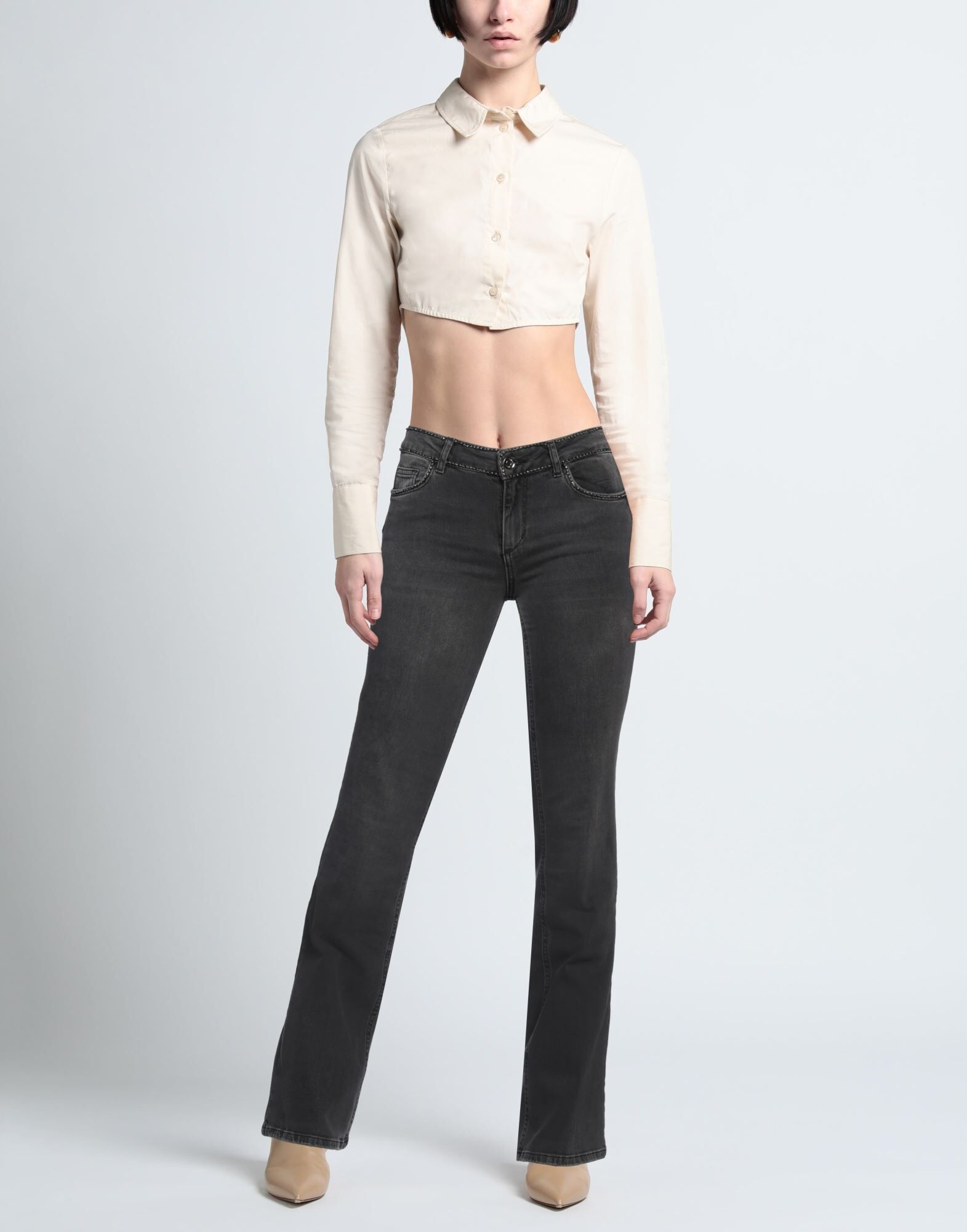 Liu •jo Pantalones vaqueros Mujer Negro 24,25,26 Mujer