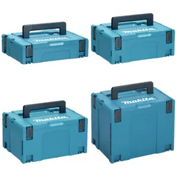 Makita Makpac Größe 1 | 2 | 3 | 4 Werkzeugkoffer Systemkoffer Systainer Werkzeugkoffer Leerkoffer