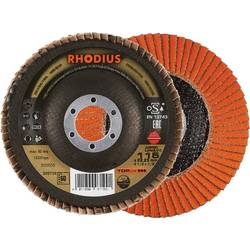 Rhodius 208738 JUMBO LONGLIFE EXTENDED Fächerschleifscheibe Körnung (num) 60 Edelstahl, Stahl 10 St.