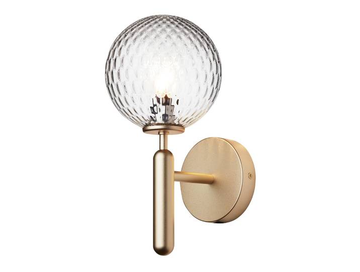 Miira Applique Murale Brass/Optic Clear - Nuura Miira Wall Nuura Aps - Salon / séjour - Design - Métal - Boule