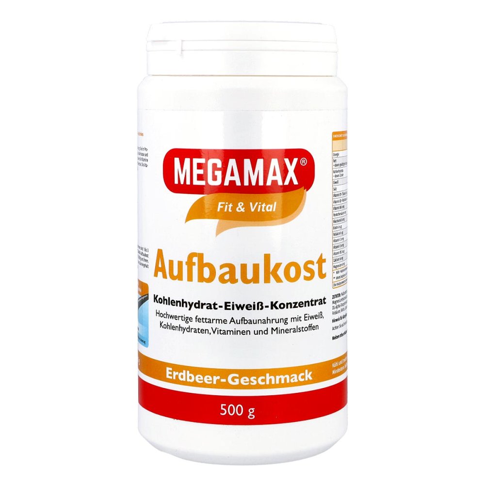 Megamax B.V. Megamax Aufbaukost Erdbeere Pulver 03246546