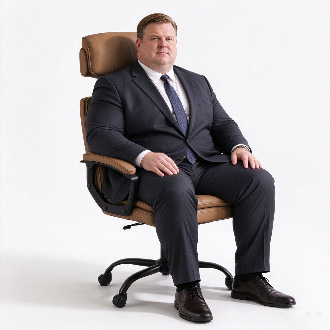 Rebrilliant Foam Padding Office Chair Brown 97cm H X 55cm W X 61cm D
