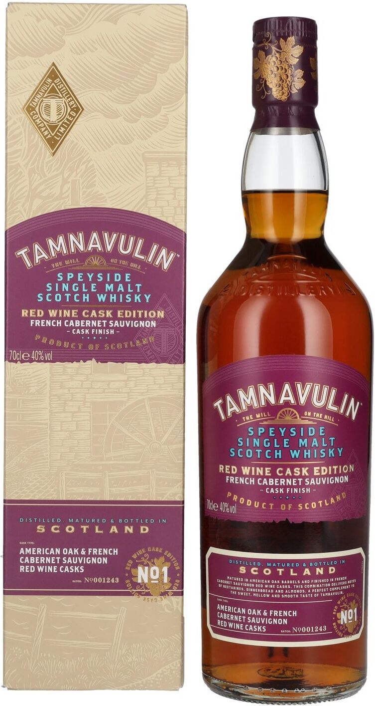 Tamnavulin Whisky Tamnavulin FRENCH CABERNET SAUVIGNON CASK Speyside Single Malt Scotch Whisky 40% Vol. 0,7l in Geschenkbox