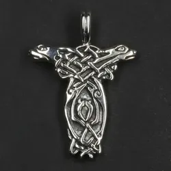 Drachensilber Keltische Hunde Schmuck Anhänger 925 Silber - Silber