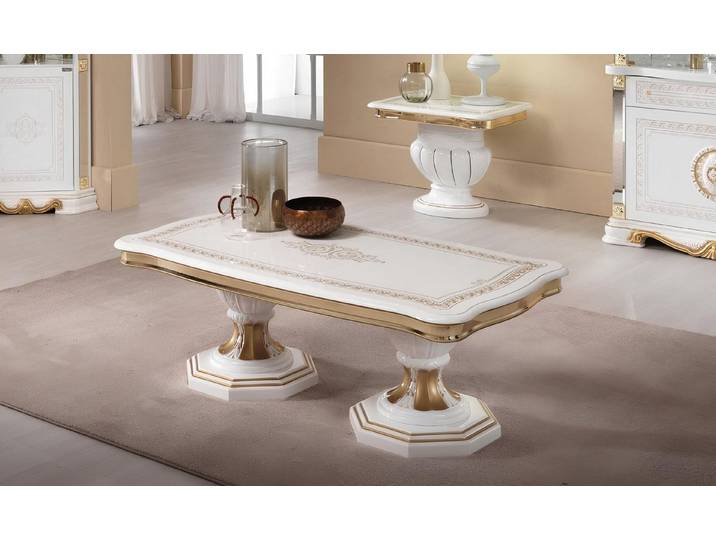 JVmoebel Couchtisch Italienischer Design-Tisch in Weiß aus hochwertigen Materialien (Packung), Made in Italy