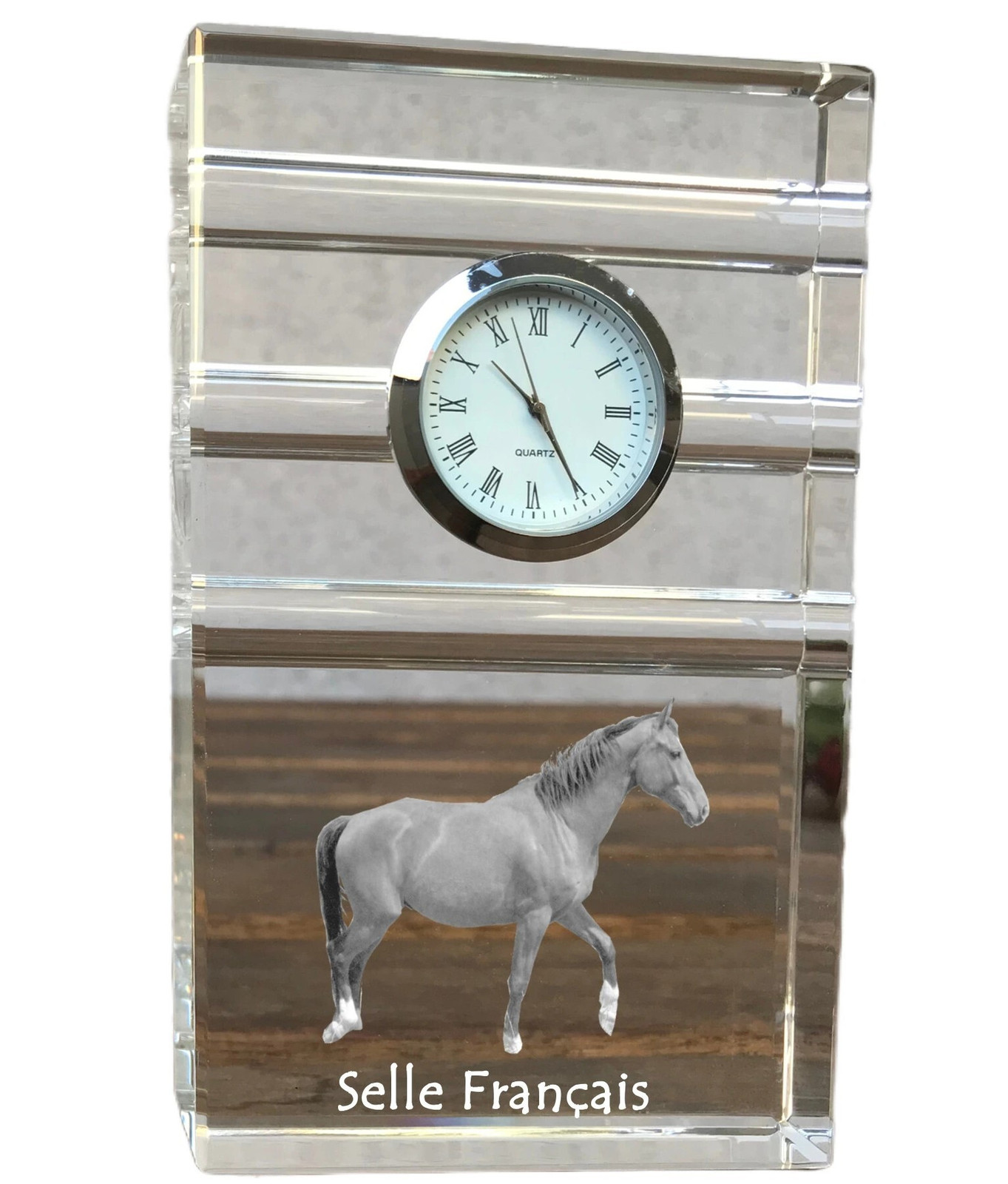 Art-Dog Klok Selle Francais voor op tafel