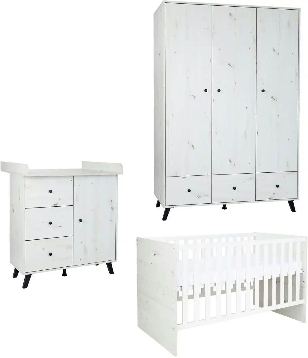 Höffner Babyzimmer 3er-Set  Lavea ¦ mehrfarbig ¦ Maße (cm): B: 361 H: 375