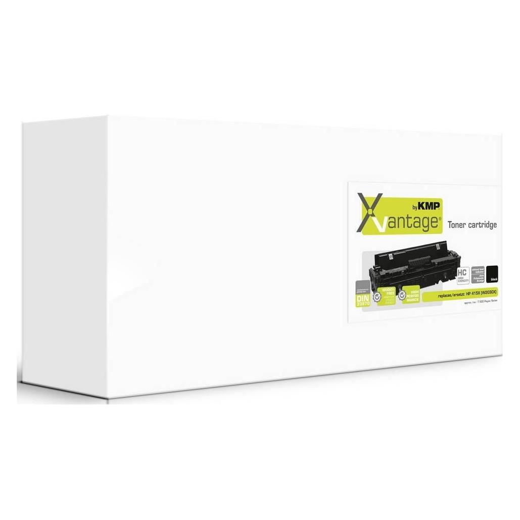 KMP Xvantage Toner einzeln ersetzt HP 415X (W2030X) Schwarz 7500 Seiten Kompatibel Toner (BK) (2554,3080)