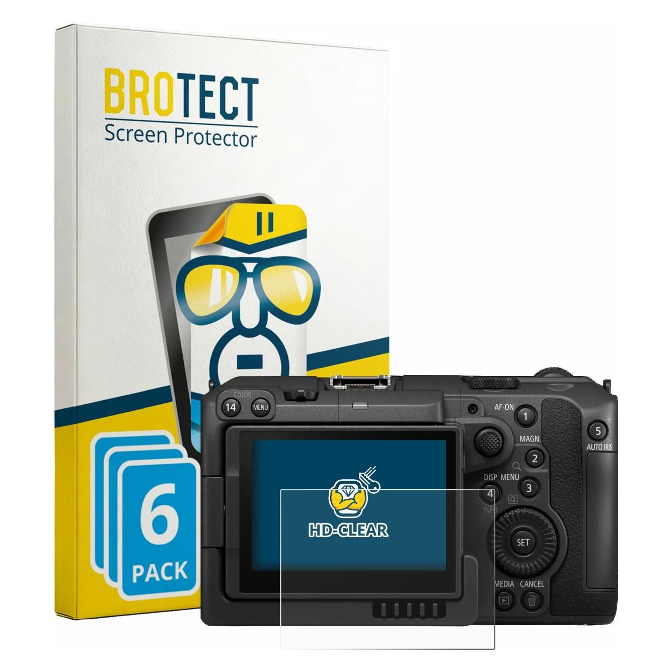 Brotect Schutzfolie für Canon EOS C50 Displayschutz Displayschutzfolie Folie Klar Transparent (4263236)