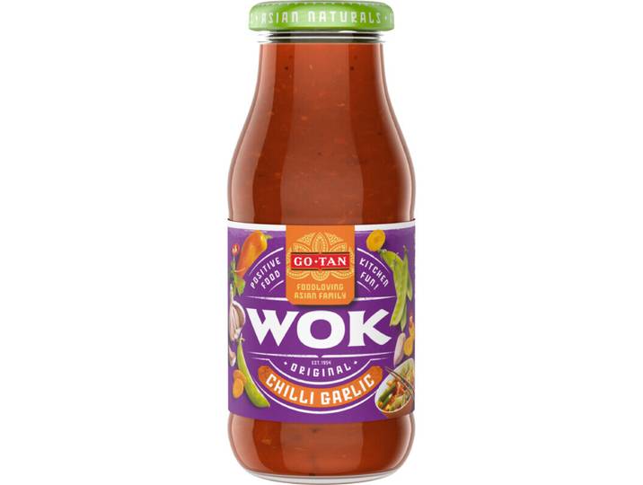 Go-Tan originele woksaus chili-knoflook - 240 ml