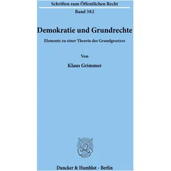 Demokratie und Grundrechte., Fachbücher von Klaus Grimmer