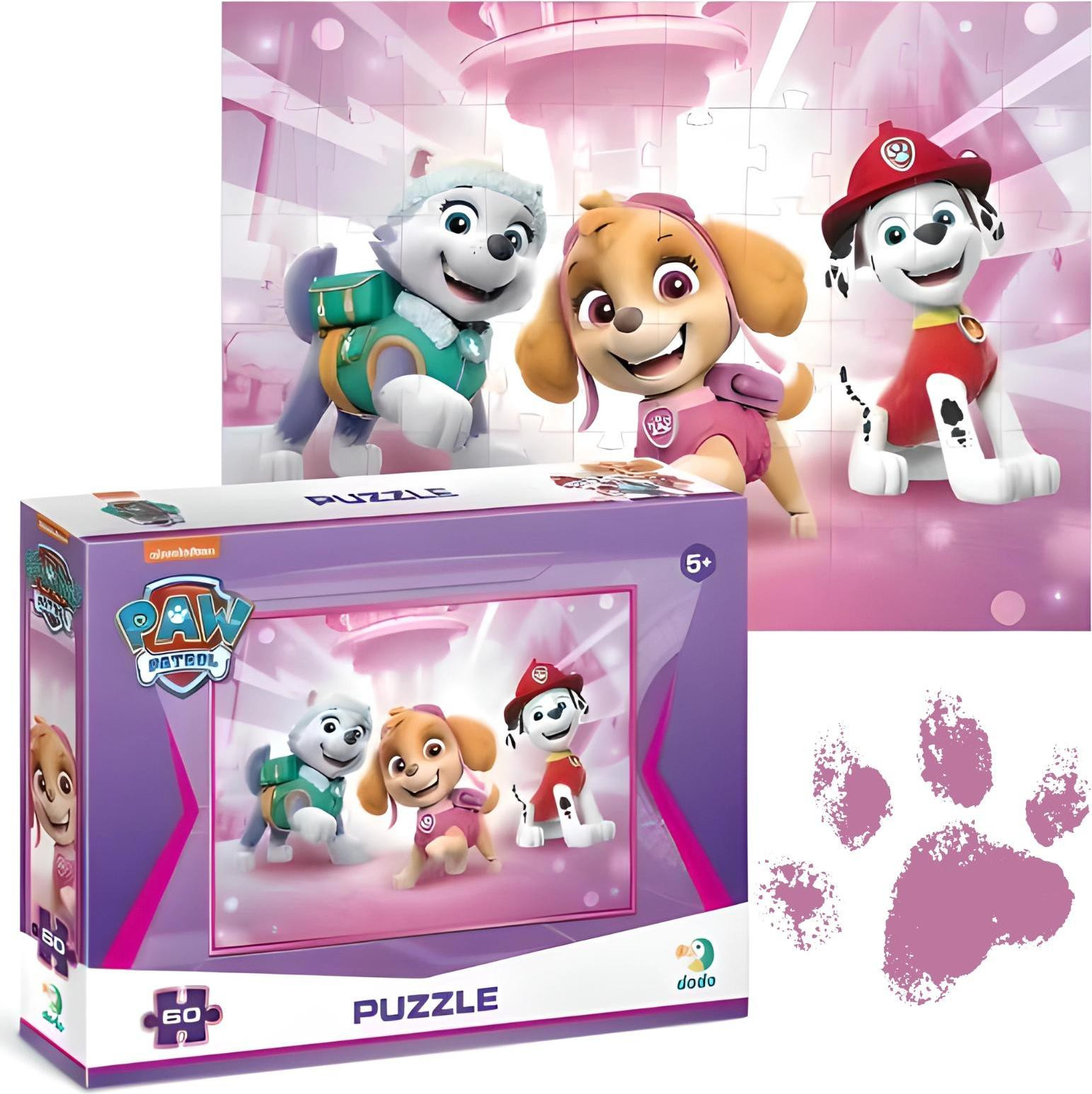 DoDo Paw Patrol Puzzel met 60 stukjes voor jonge kinderen