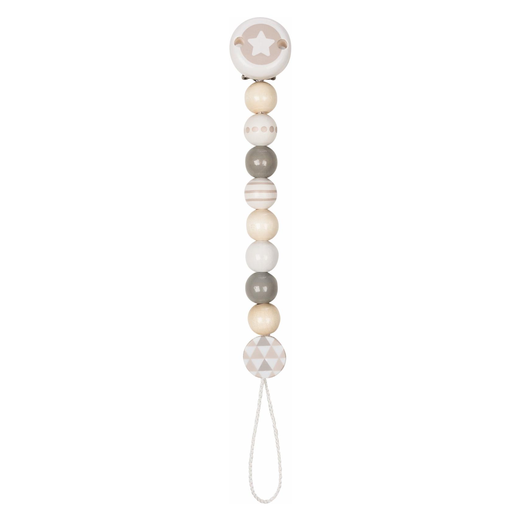 Goki Schnullerkette Stern, grau (65305)