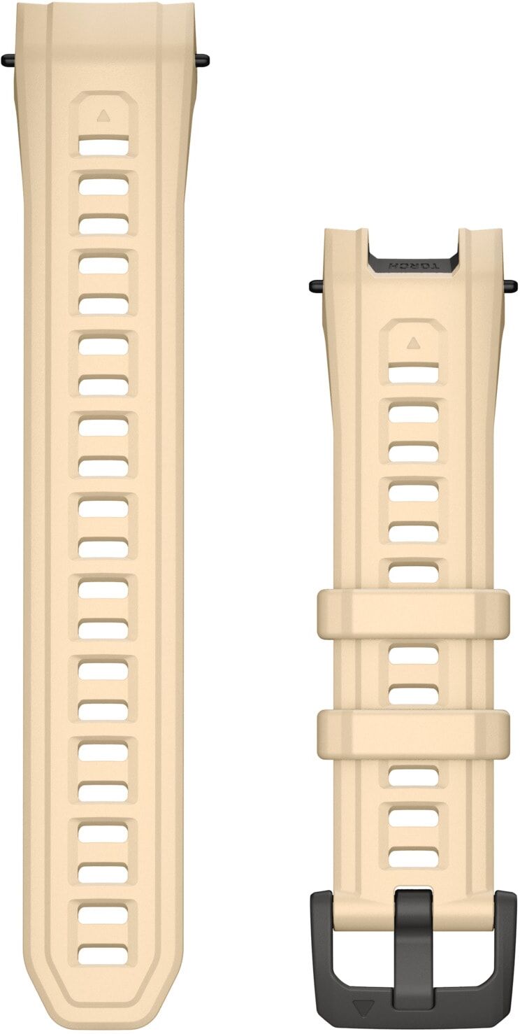 Garmin Smartwatch-Armband "Silikon-Wechselarmband 22 mm Silikon für Instinct 3 - 45 mm", beige (citrine), 27cm, Uhrenarmbänder, Smartwatch-Armband