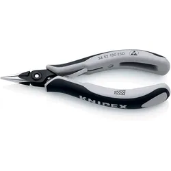 KNIPEX Präzisions-Elektronikzange ESD, flachrund - 3452130ESD