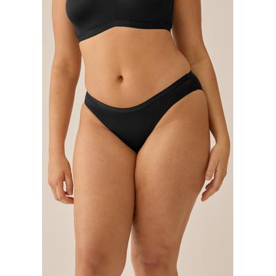 Slip NATURANA "The Thursday", Damen, Gr. 46, 1 Stk., Microfaser, schwarz, Microfaser, Obermaterial: 76% Polyamid, 24% Elasthan, unifarben, Unterhosen Slip, feminin, elastisch, bequem, eng, weich