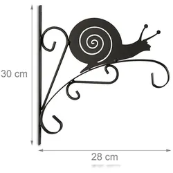 Helloshop26 - Wandhaken für Pflanzen Gartenarbeit Metallblumentopf Gartendekoration 2013103