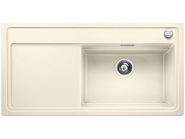 BLANCO ZENAR XL 6 S DampfgarPlus, Küchenspüle, Granitspüle aus Silgranit 521223, 1 Stück, jasmin, Granitspüle aus Silgranit PuraDur inklusiv Holzschneidbrett
