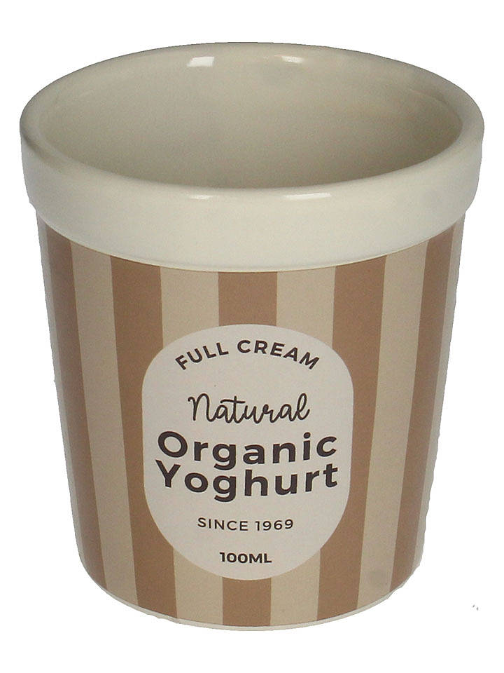 Kersten Blumentopf ''Yoghurt'' in Hellbraun/ Beige - (H)10,4 x Ø 9,7 cm - onesize