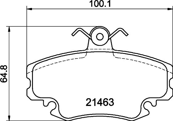 Don Bremsbelagsatz, Scheibenbremse Pcp1005 Für Citroën Peugeot Renault Dacia Lifan Alpine
