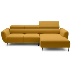Ecksofa Alisson Stoff Orange Amber