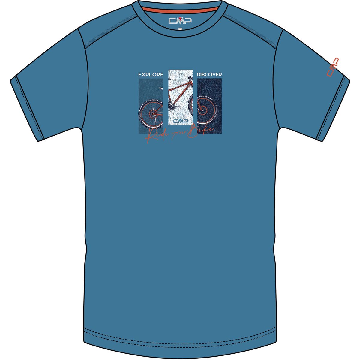 CMP MAN T-shirt pacific (L988) 56 30T5057-L988-56