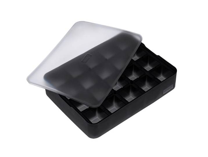 Eiswürfelform LURCH Würfel 3 x 3 cm , schwarz, Silikon, Küchenformen, Eiswürfelform