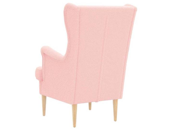 Confortable Fauteuil simple pour salon bureau chaise relax Rose tissu__27890
