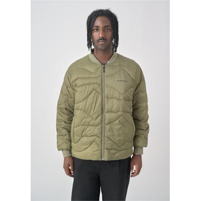 Outdoorjacke CLEPTOMANICX "All Season Jacket Liner", Herren, Gr. M, grün (olivgrün), 100% Polyamid, kariert, normal, ohne Ausschnitt, Jacken Outdoorjacke, im lockeren Schnitt