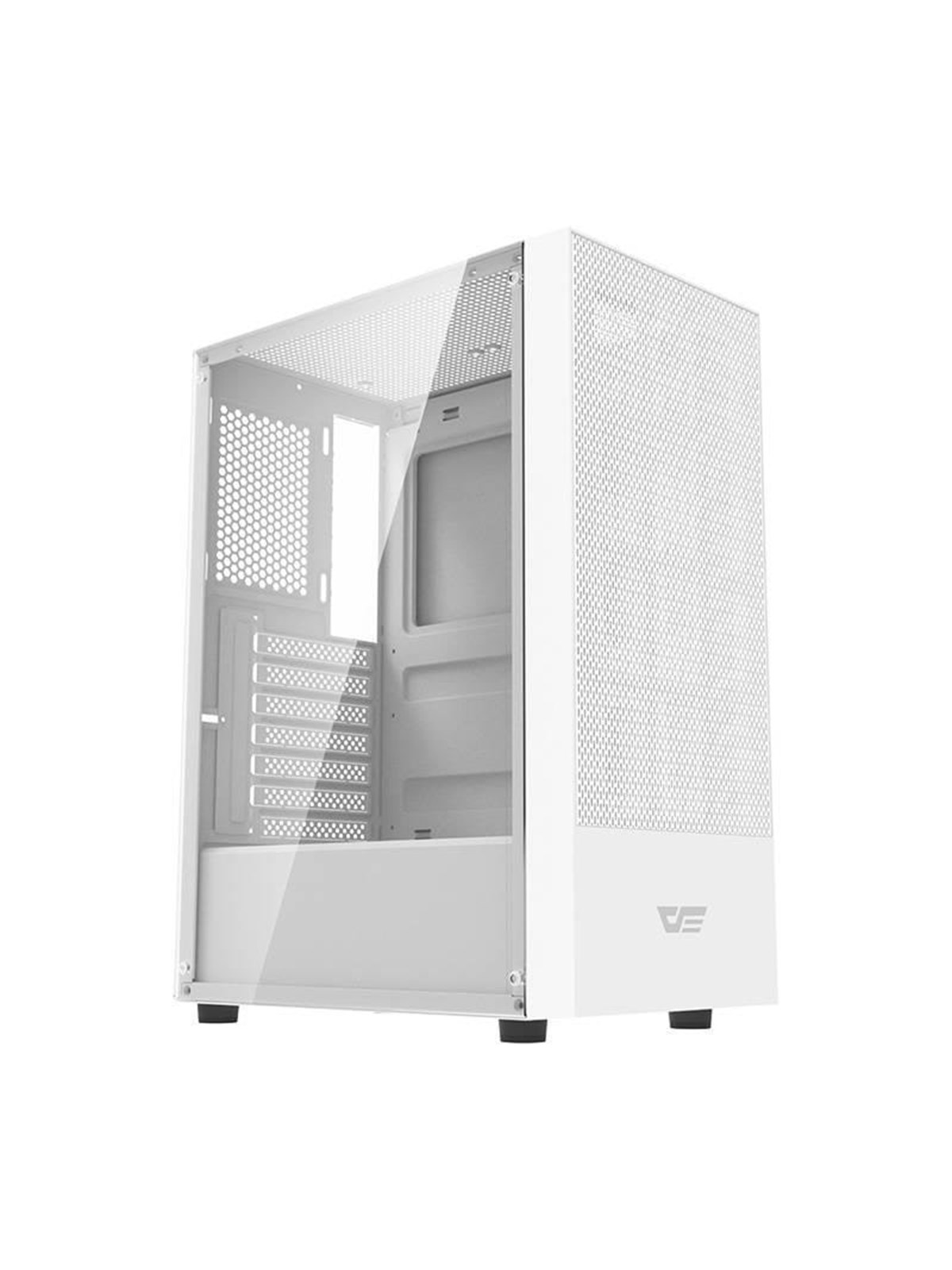 Darkflash Computer case A290 + 3 fans (white) - Gehäuse - Desktop - Grau