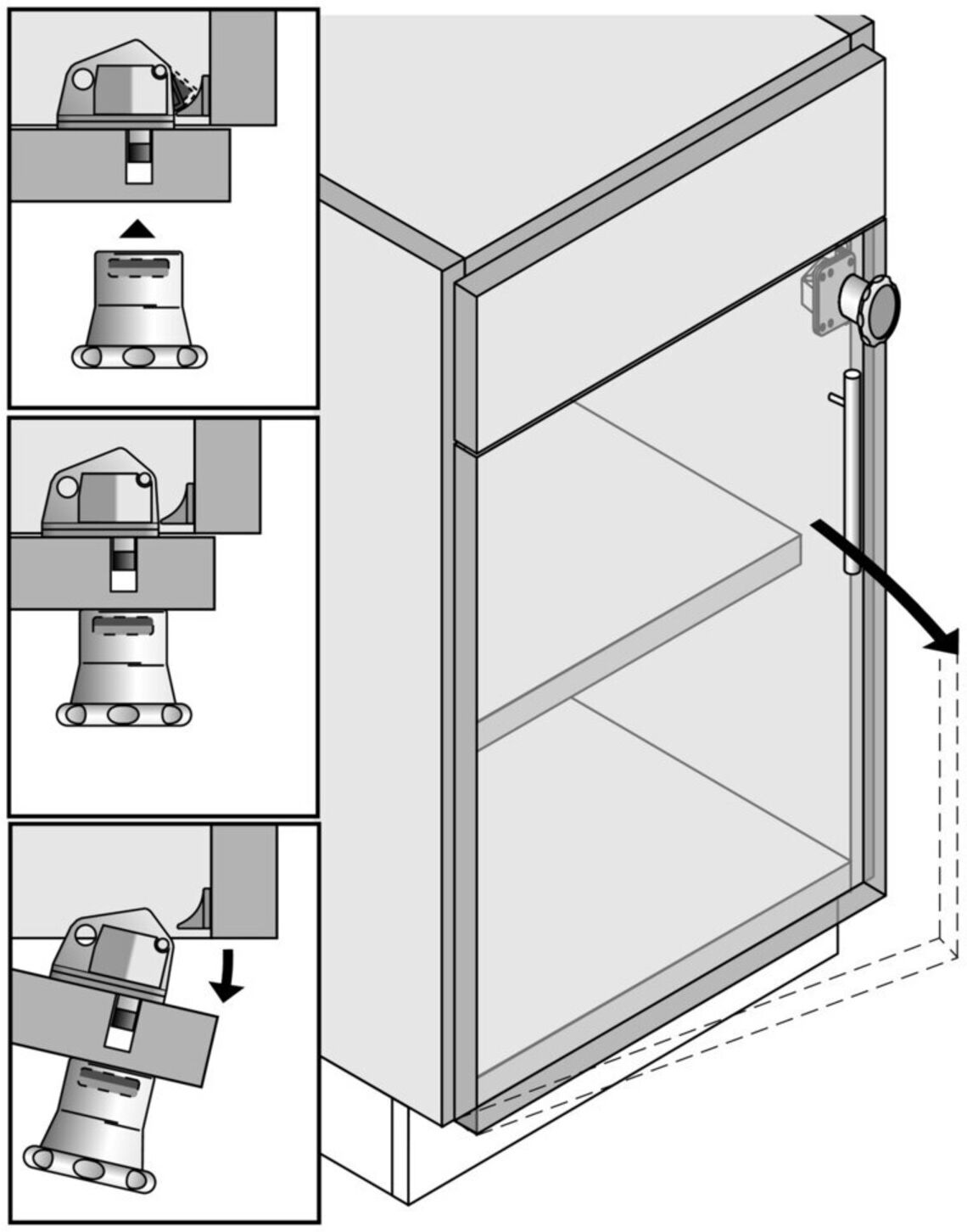 Hettich MB-Kindersicherungsset Magnetische Entriegelung SafeFix Eco 9277856, KF, weiß)