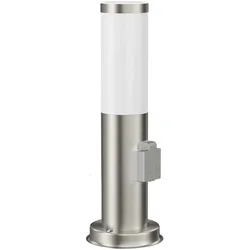 ledscom.de Wegelicht / Pollerleuchte PORU für außen, IP44, 39 cm, edelstahl, 1x E27 max. 40W