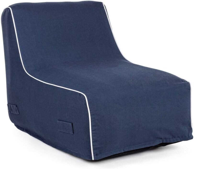 Konte.Design Chaise longue gonflable bleue Bleu 90x70x60cm