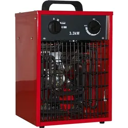 HP Autozubehör Elektroheizer IFH01-33H 476 m3/h 1,65 / 3 kW 14,3 A, Heizlüfter, Rot
