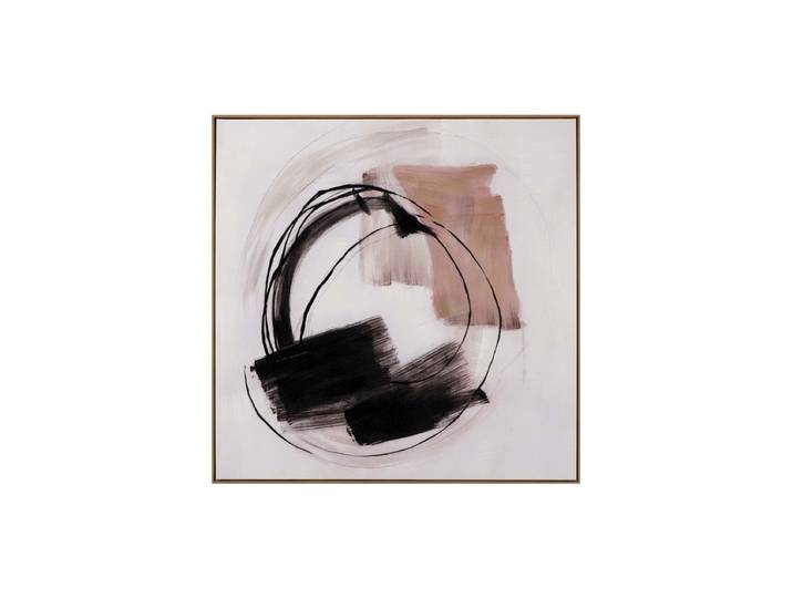 Handgemaltes, gerahmtes Bild „Nature Circles II“ 70 x 70 cm Multicolor Crea Collection