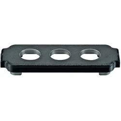 Harting Montagedeckel 19 40 024 9903 Inhalt: 1 St., Elektronikkabel + Stecker, Schwarz