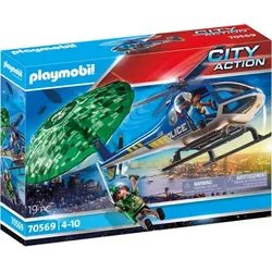 Playmobil Polizei-Hubschrauber: Fallschirmeinsatz