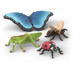 Schleich 42741 - Wild Life - Insekten Entdecker Set mit 4 detailgetreuen Spielfiguren ab 3 Jahren
