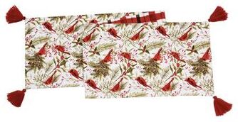 C&F Home "Christmas Cardinal Season & Plaid Runner - 13"" x 72"""