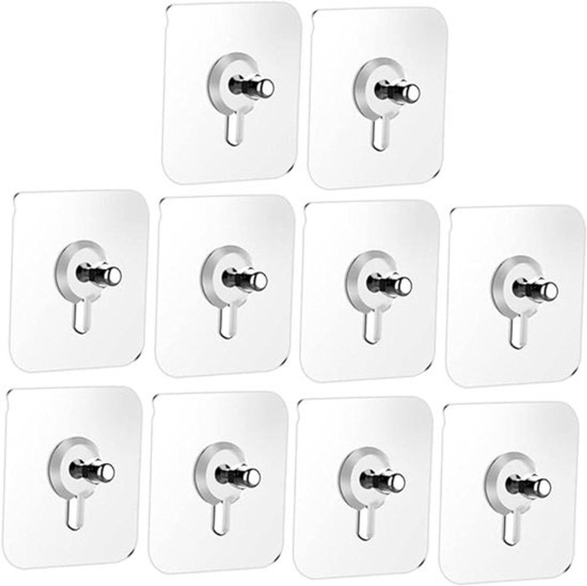 20 stuks Zelfklevende Fotohaken - Transparante Decoratie Ophangers - Zonder Boren