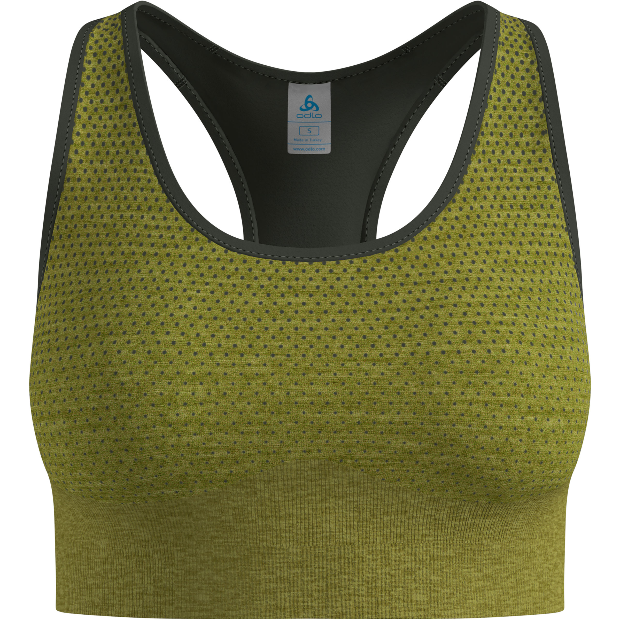 Odlo Seamless Medium Padded Sport BH Damen Sport-BHs oliv Größe M Elastisch