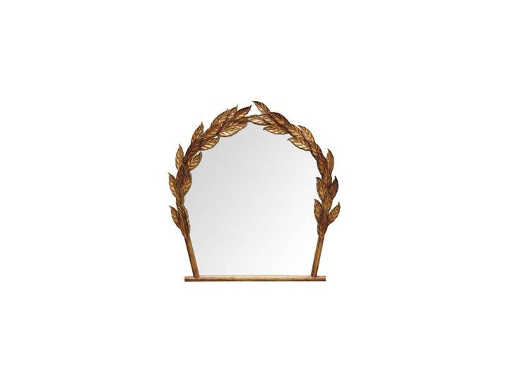 Miroir en métal or, autre forme, à fixer - Chehoma, Doré - 65x5x6