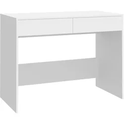 Helloshop26 - Schreibtisch Tisch Arbeitsplatz Computertisch Arbeitsmöbel 101 x 50 x 76,5 cm weiße Spanplatte 02_0023502