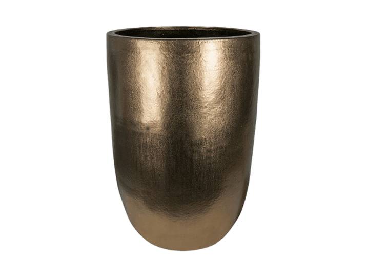 Hochwertiger In-/Outdoor Blumentopf „Plain Partner“, verschiedene Grössen Keramik Gold Baq Design