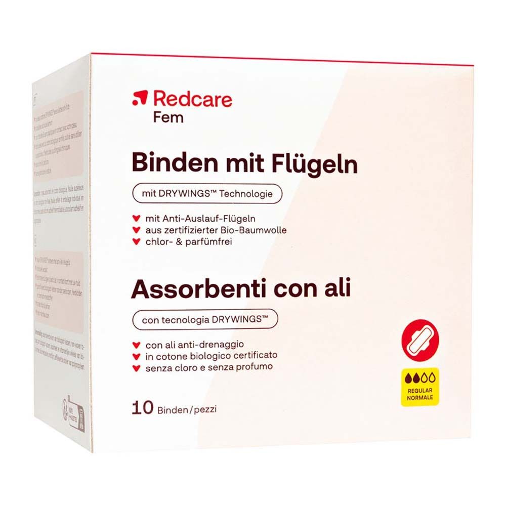 Redcare Ultra-Binden Tag mit Flügeln 10 St Binden