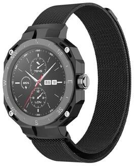 Everyday Crate Huawei Watch GT Cyber Milanese Watch Band Adjustable Metal Mesh Watch Strap black