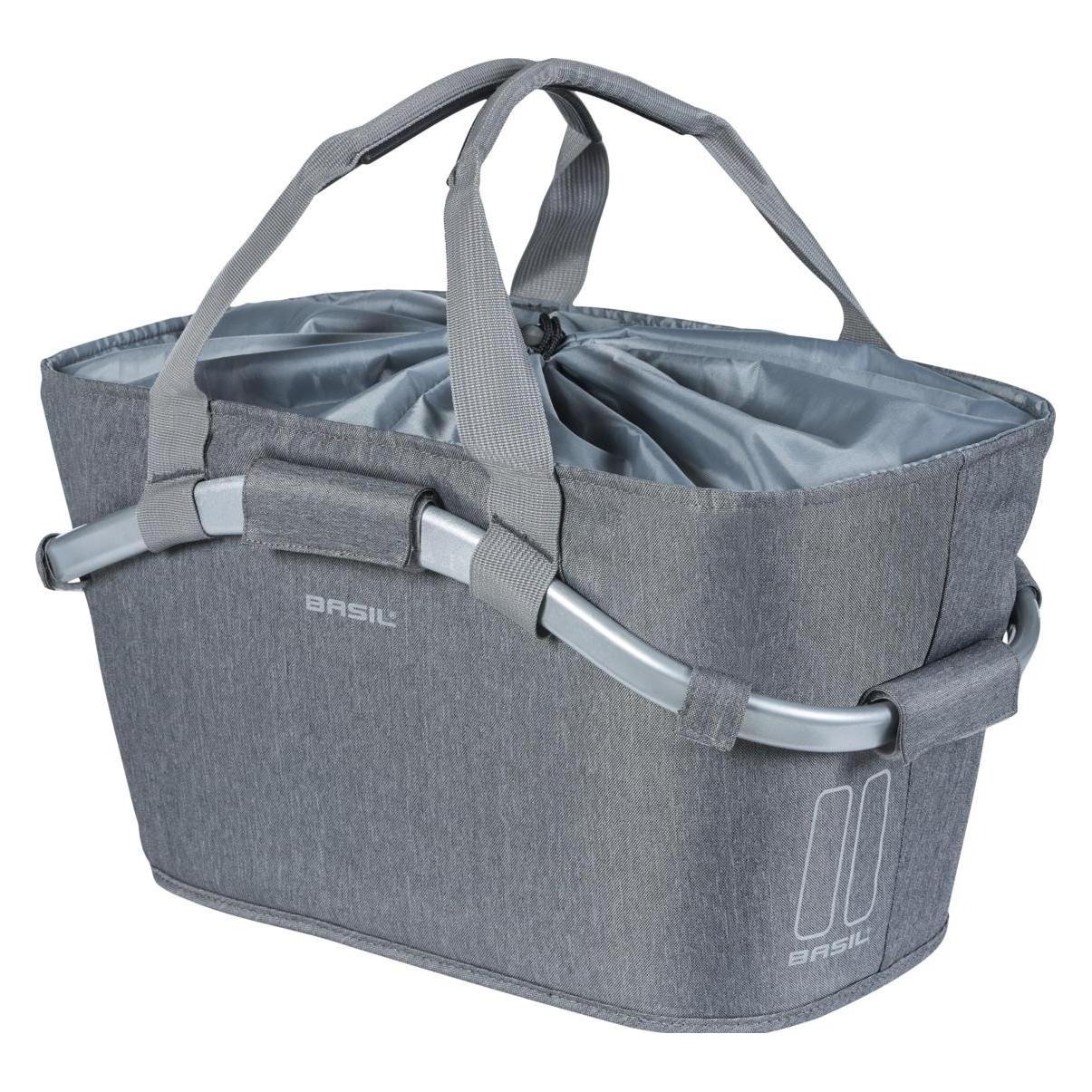 Basil 2DAY CARRY ALL REAR BASKET MIK 2.0, Gepäckträgerkorb, grey melee, 22L (22 l) (11354)