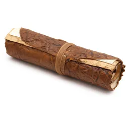 Rolled Leather Travel Notebook - 96 pages - Natural  21x15cm
